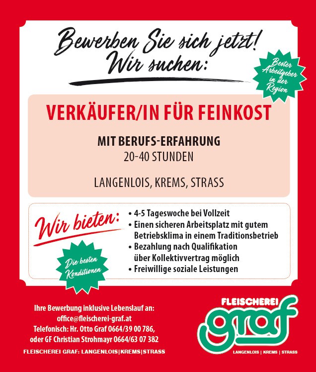 Verkäufer für Feinkost (m/w)